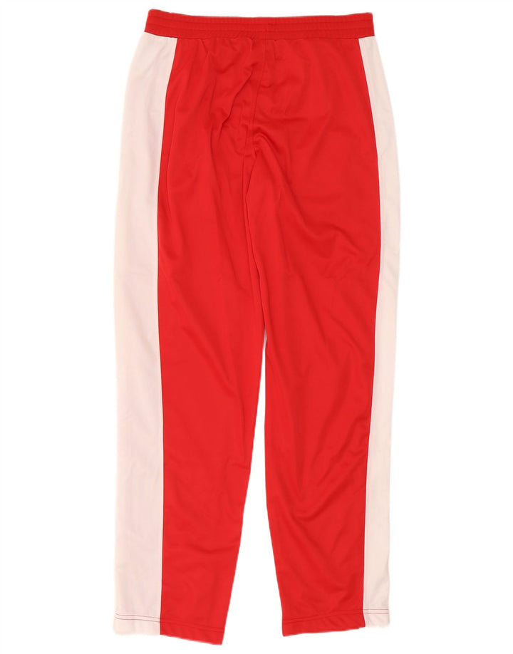 Pantaloni de trening Diadora pentru bărbați, roșu mediu, poliester color bloc