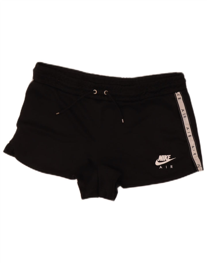 Pantaloni scurti sport grafic Nike pentru femei UK 14 Medium Black Colorblock Poliester