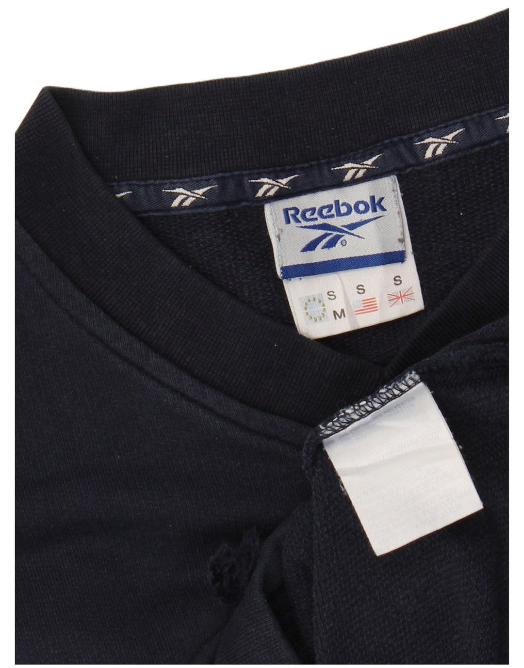 Pulover pentru bărbați REEBOK Pulover mic, albastru bleumarin, bumbac