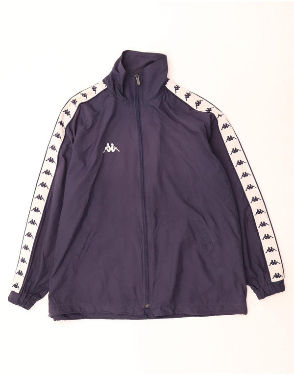 Jachetă de ploaie pentru bărbați Kappa UK 42 XL bleumarin poliester color bloc