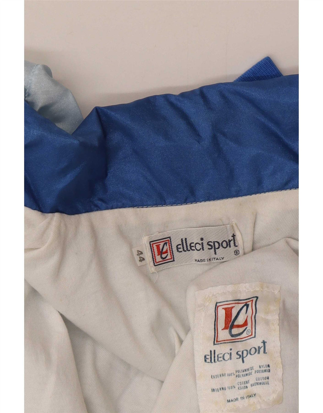 Jachetă de trening supradimensionată pentru femei Vintage IT 44 Medium Blue Colorblock