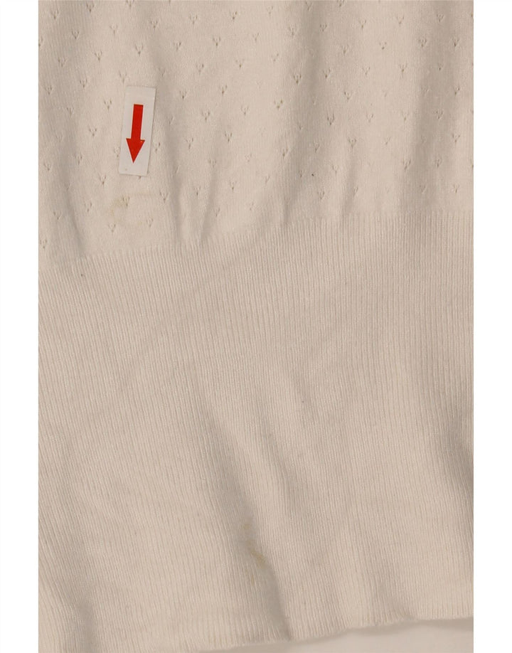 Pulover pentru femei Marks & Spencer cu decolteu triplu UK 14 Medium Off White