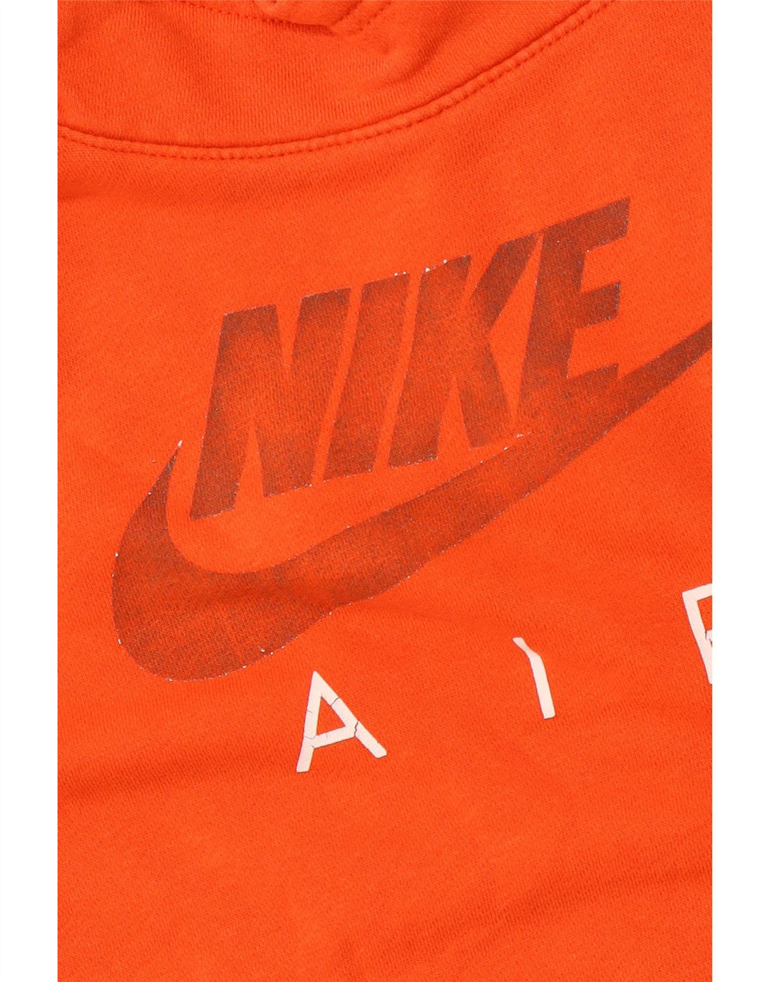Pulover NIKE pentru damă, cu grafică largi, cu capota, UK 10, portocaliu, color block