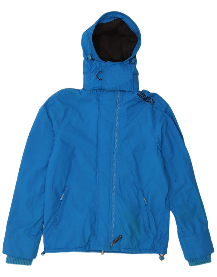 Jachetă Windbreaker pentru bărbați The Windcheater cu glugă UK 40 Large Blue