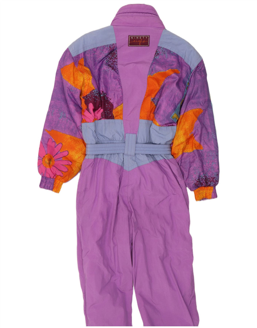 Salopetă de schi pentru femei Ninety Eight UK 14 Medium Purple Colorblock Retro