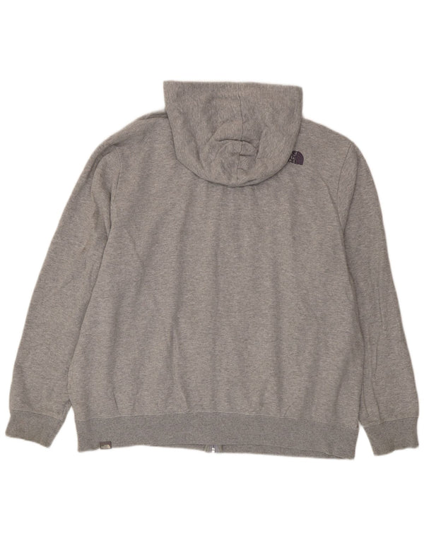 Pulover The North Face pentru bărbați, cu fermoar, bumbac gri 2XL
