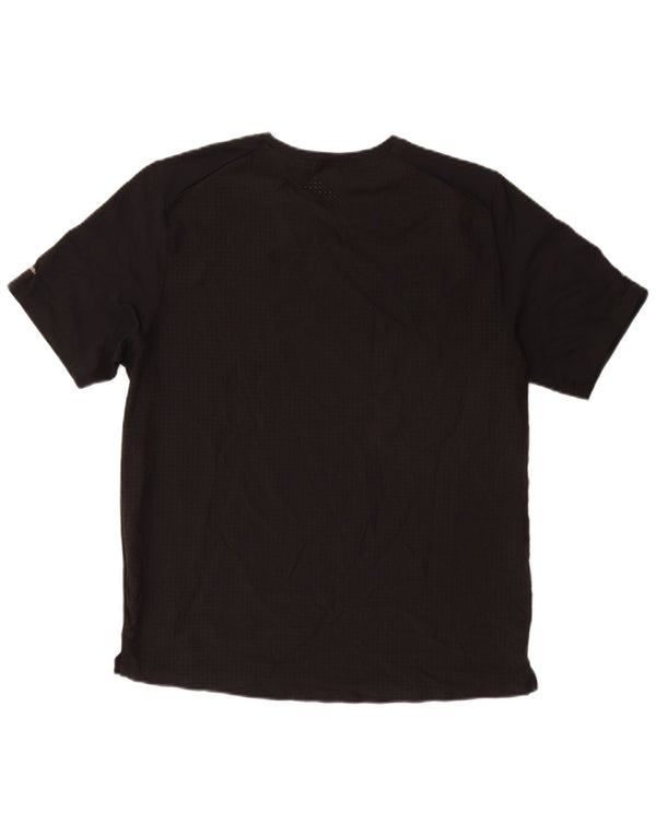 Tricou grafic NIKE Dri Fit pentru bărbați Top Mediu Negru Poliester