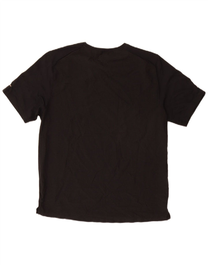 Tricou grafic NIKE Dri Fit pentru bărbați Top Mediu Negru Poliester