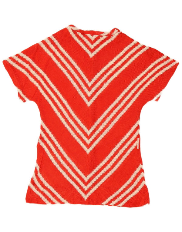 Bluză din tricot pentru femei vintage, EU 40, chevron mediu roșu