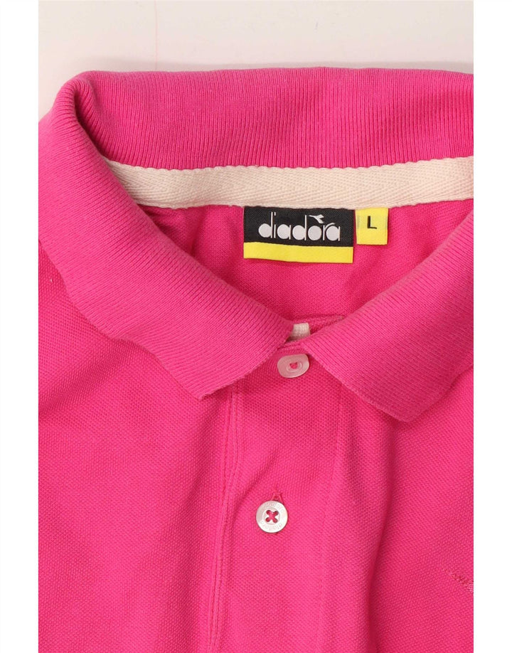 Tricou polo barbati Diadora mare roz