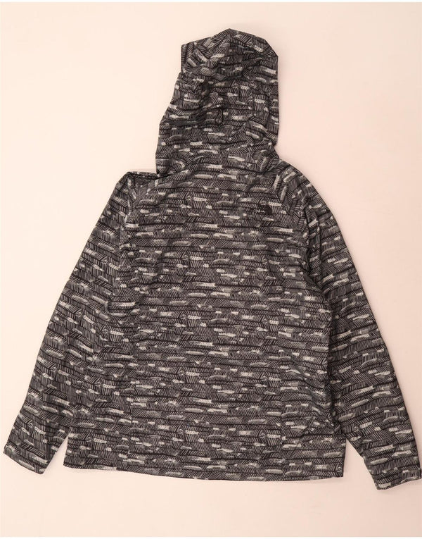 Jachetă de ploaie cu glugă The North Face pentru femei UK 18 XL poliester cu dungi gri