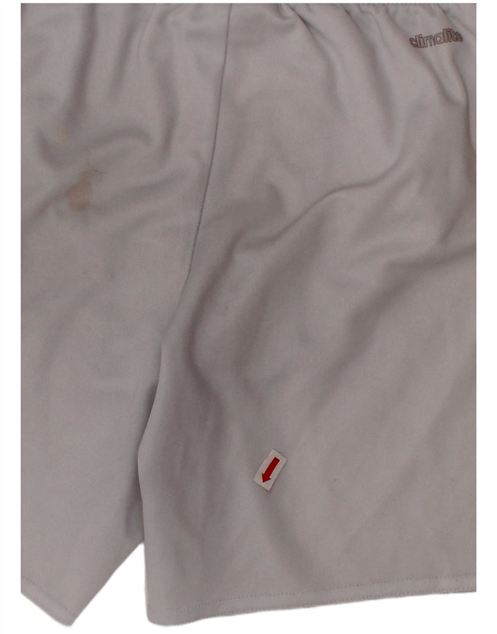 Pantaloni scurți sport ADIDAS Climalite 9-10 ani, alb, poliester