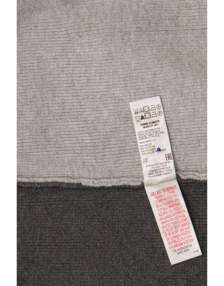 Pulover cardigan cu paragate pentru femei Marks & Spencer UK 10 mic gri