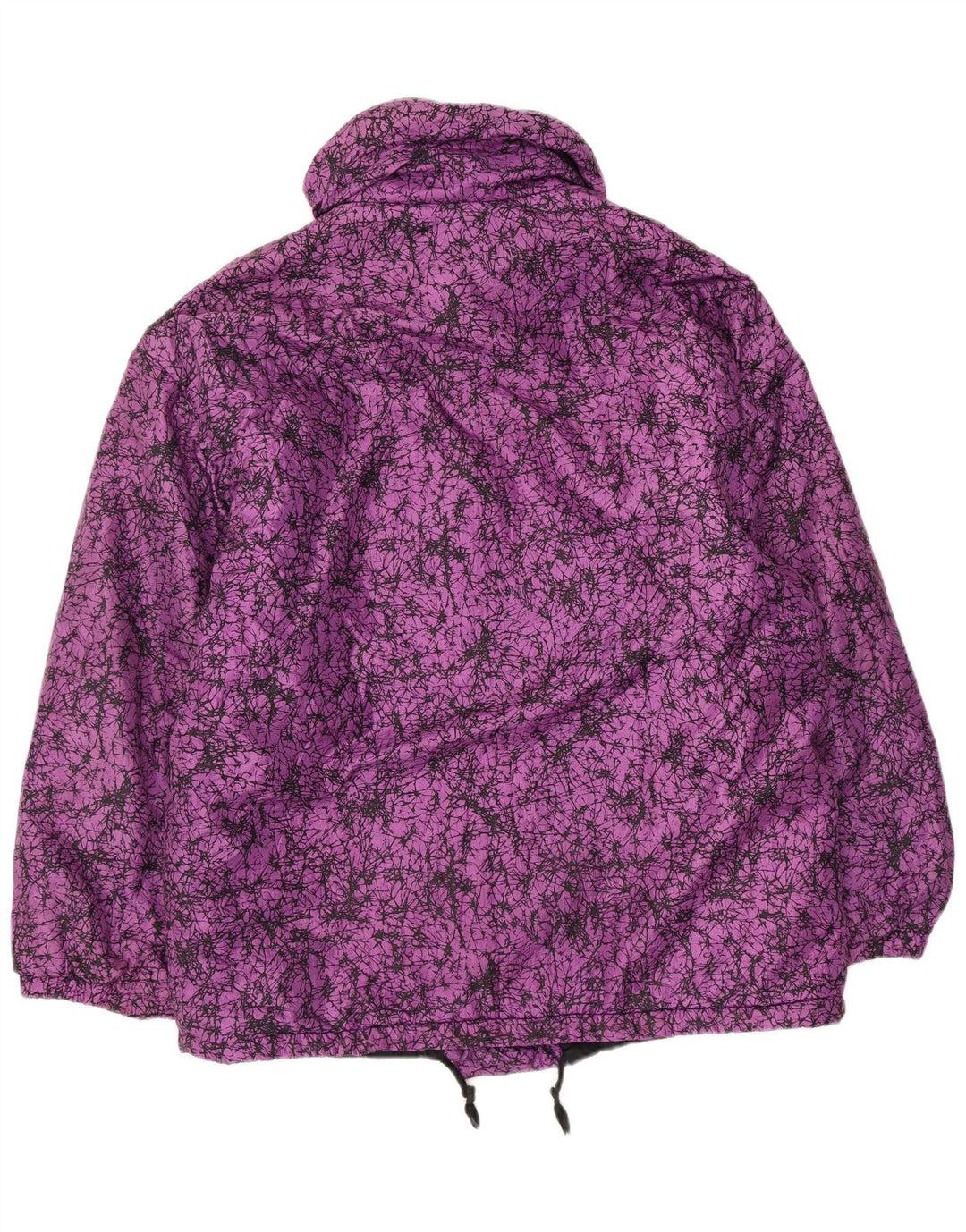 Jachetă vintage pentru damă, cu model abstract, ruptură de vânt IT 44 violet mediu