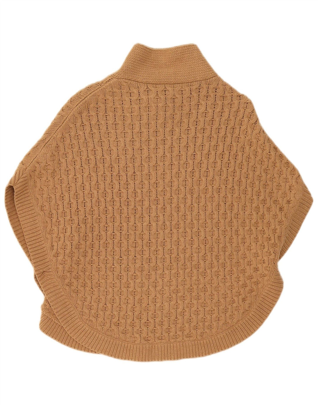 Pulover Poncho Fete Massimo Dutti 12-13 Ani Lână Maro