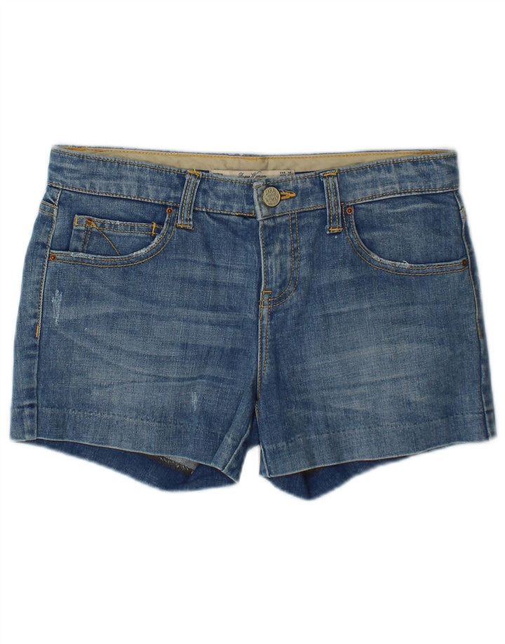 Pantaloni scurți din denim pentru femei Zara EU 38 Small W28 Blue