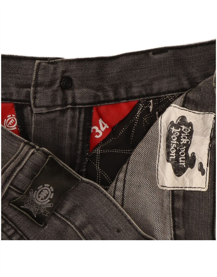 Blugi drepți pentru bărbați Element W34 L33 bumbac gri