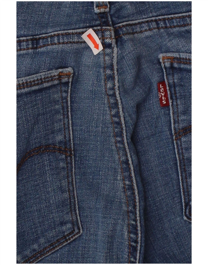 LEVI'S Womens Slimming Bootcut Jeans W32 L30 Blue Cotton