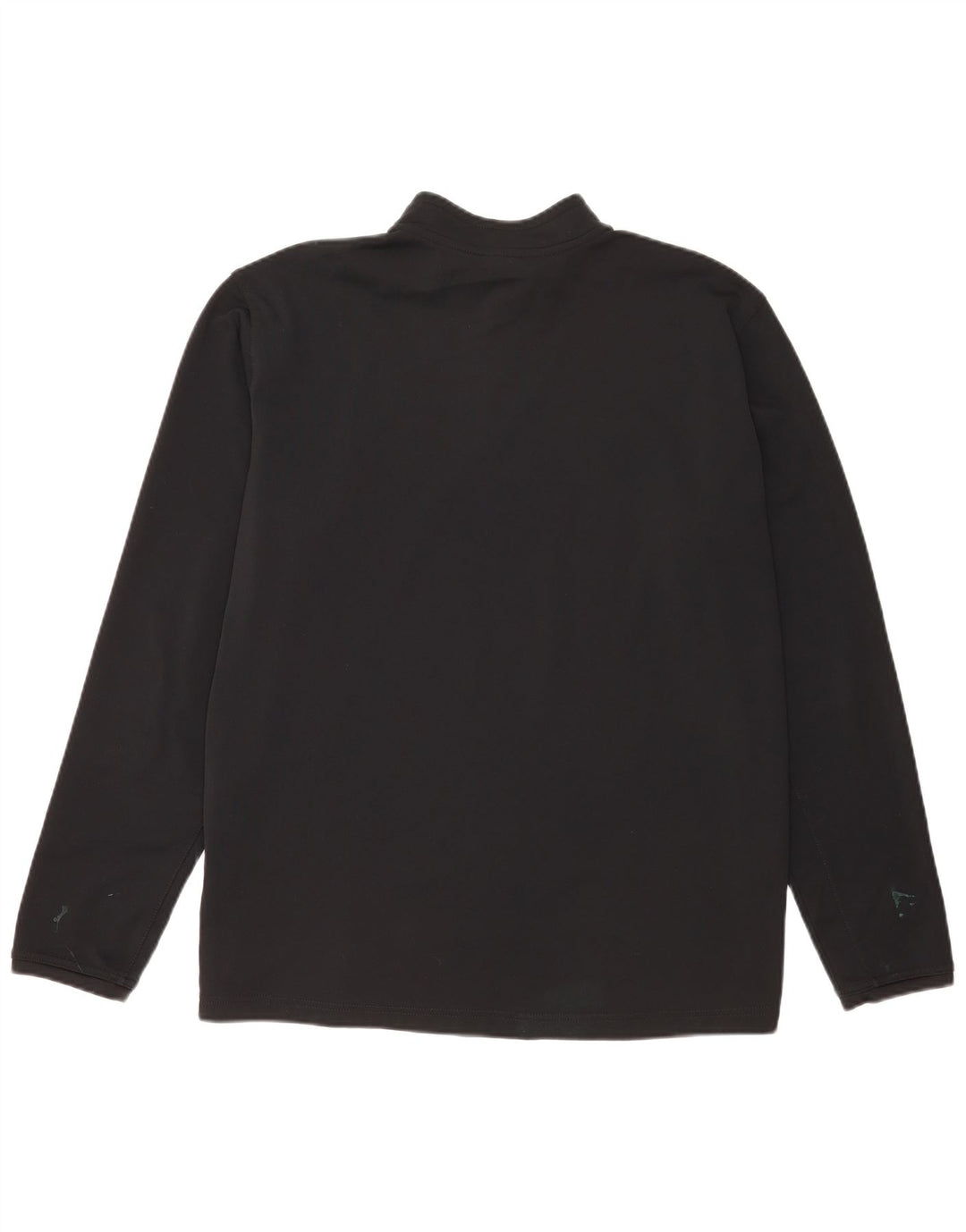 Top de trening pentru bărbați Dri Fit cu fermoar și gât, poliester negru 2XL