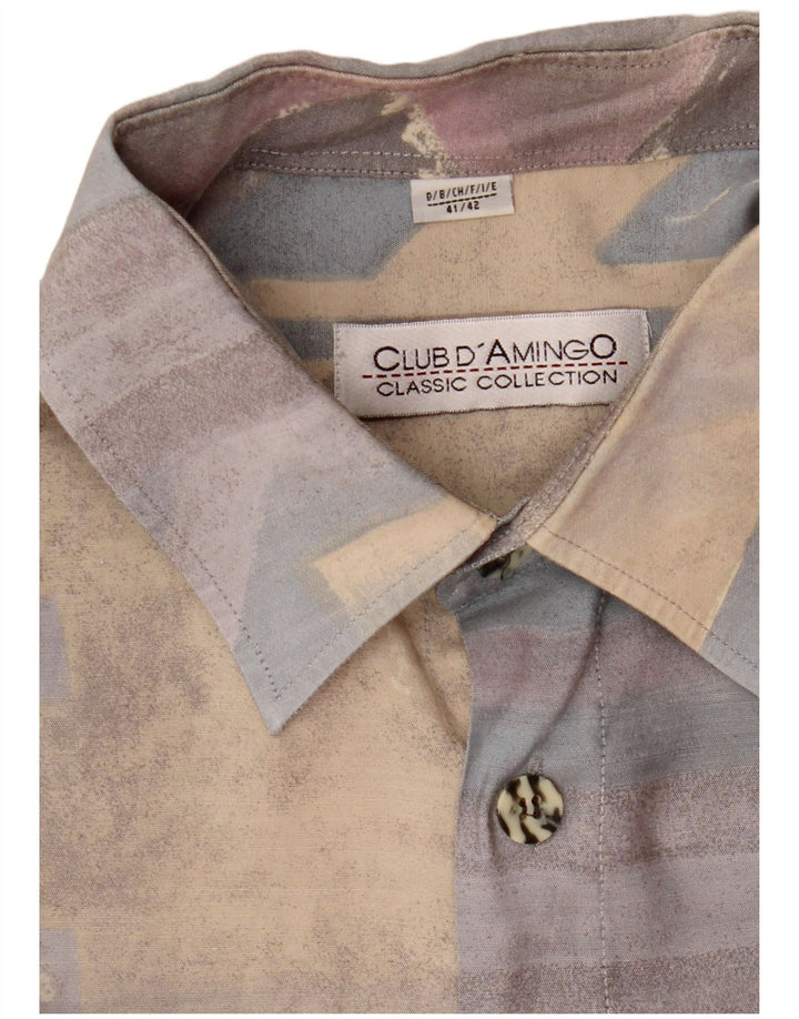 Cămașă pentru bărbați Club D'Amingo Mărimea 41/42 Patchwork mare multicoloră