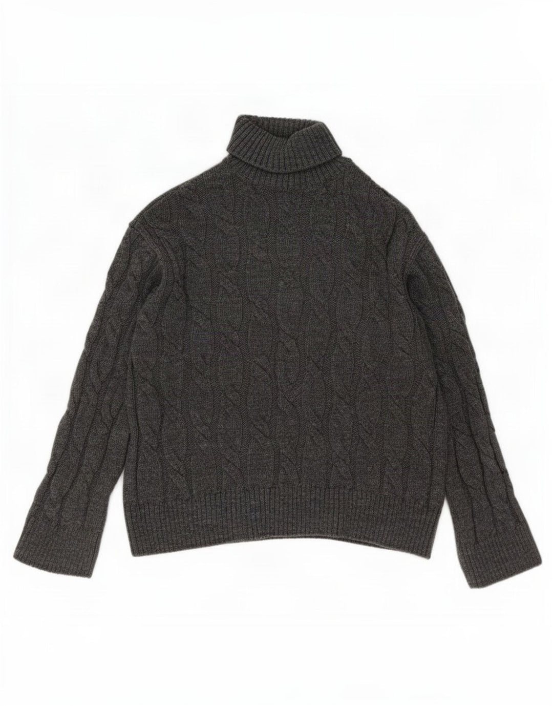 Marks & Spencer Pulover cu gât rulat pentru femei UK 14 Medium Gri Acrilic