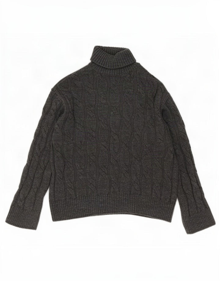 Marks & Spencer Pulover cu gât rulat pentru femei UK 14 Medium Gri Acrilic