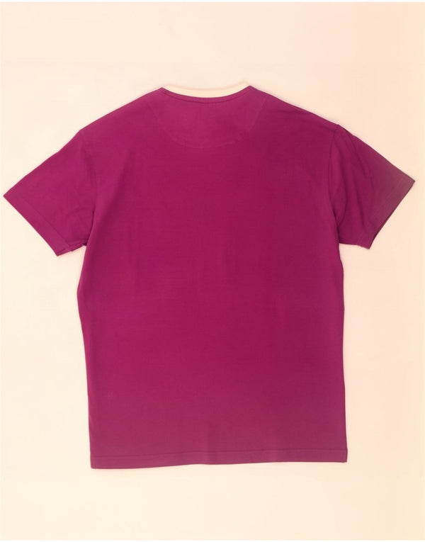 Tricou grafic Harmont & Blaine pentru bărbați, top XL, mov, bumbac