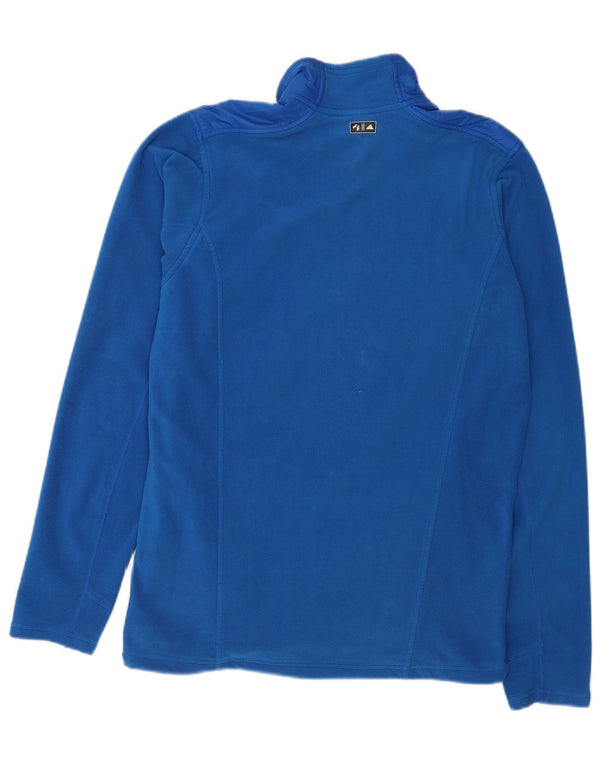 Jachetă fleece pentru bărbați Adidas UK 42/44 mare, albastru, poliester sport