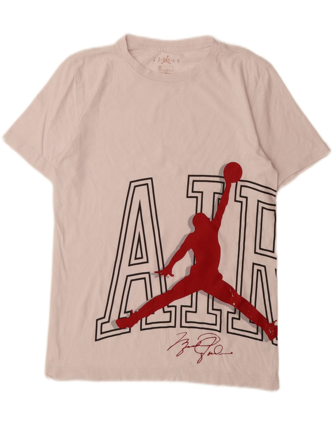 Tricou grafic JORDAN pentru băieți Top 12-13 ani mare alb