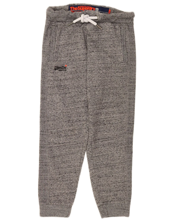 Superdry Womens Tracksuit Trousers Joggers UK 12 Medium Grey Flecked