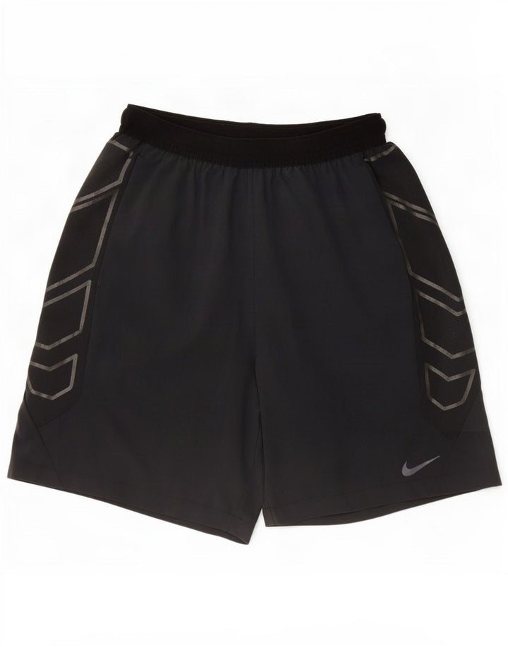 Pantaloni scurți sport Nike pentru bărbați, mari, negru, poliester
