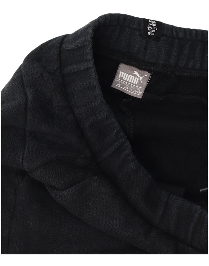 Pantaloni de trening cu grafica Puma pentru baieti Pantaloni de jogging 11-12 ani negru