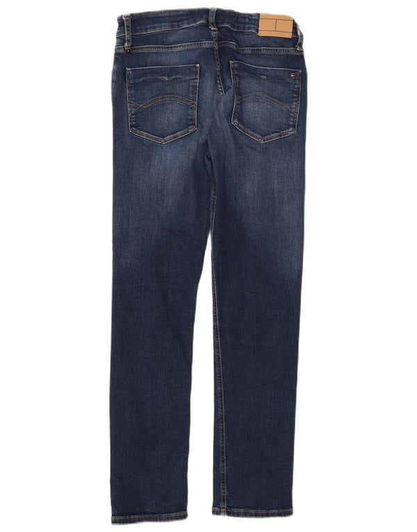 TOMMY HILFIGER Blugi slim pentru fete 13-14 ani W26 L29 albastru bumbac