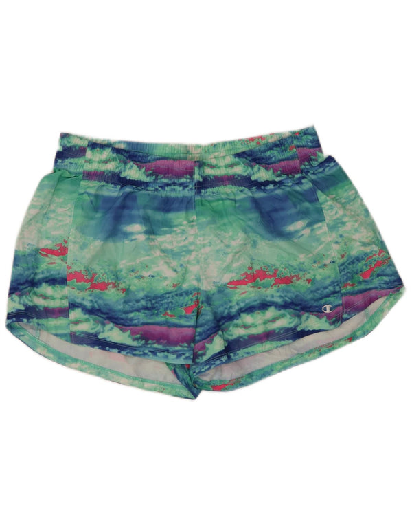 Pantaloni scurti sport pentru femei cu model abstract Champion UK 18 XL Poliester verde