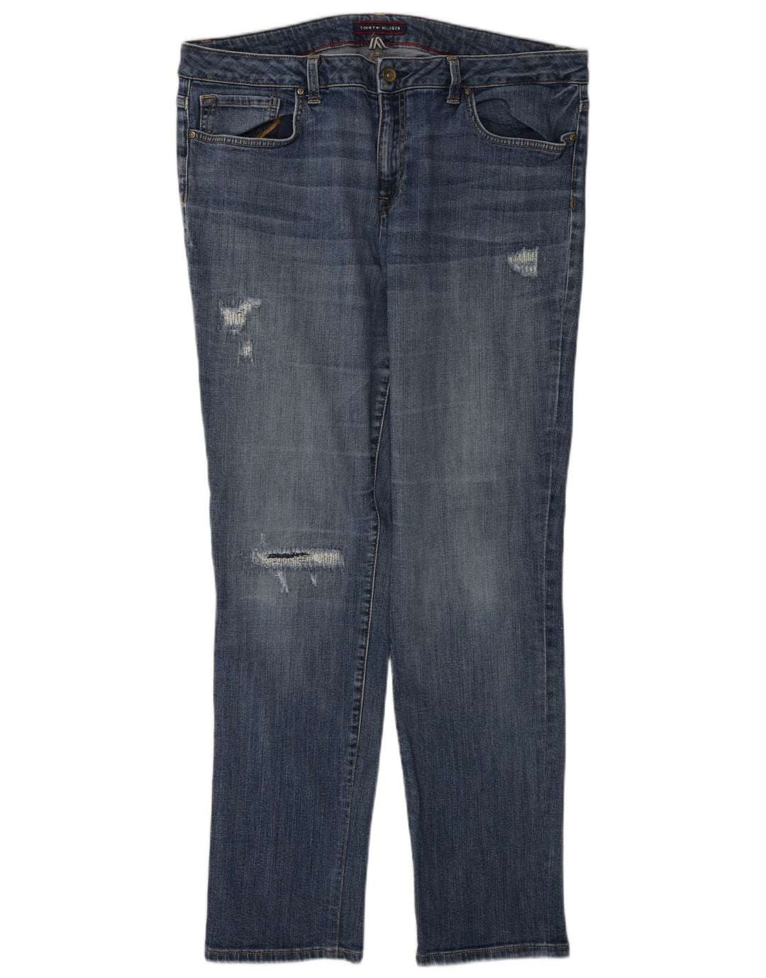Blugi slim pentru femei Tommy Hilfiger Distressed W36 L31 Bumbac albastru