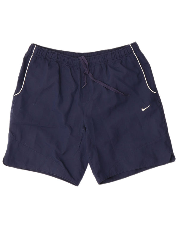 Pantaloni scurți sport Nike pentru bărbați, mari, albastru, poliester
