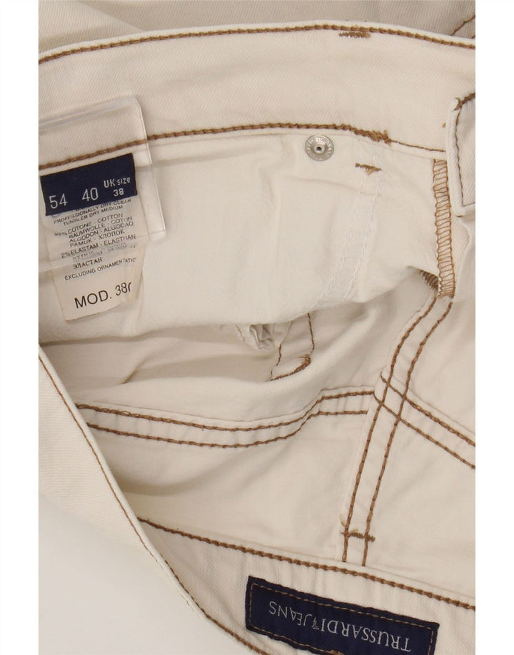 Pantaloni scurți casual TRUSSARDI pentru bărbați W38 XL, bumbac alb
