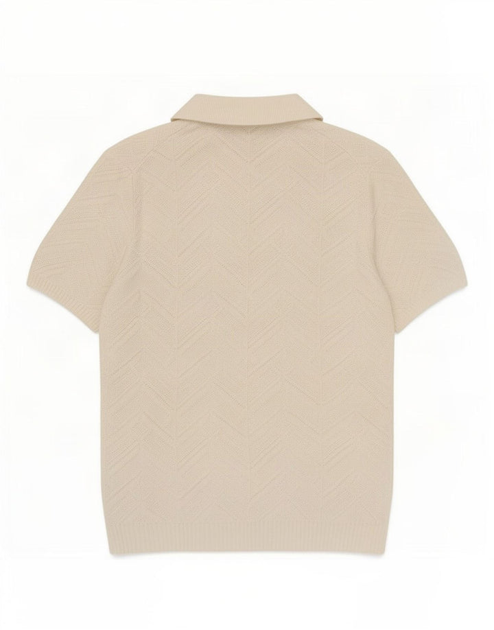 Tricou polo pentru bărbați Marks & Spencer, bumbac alb mediu