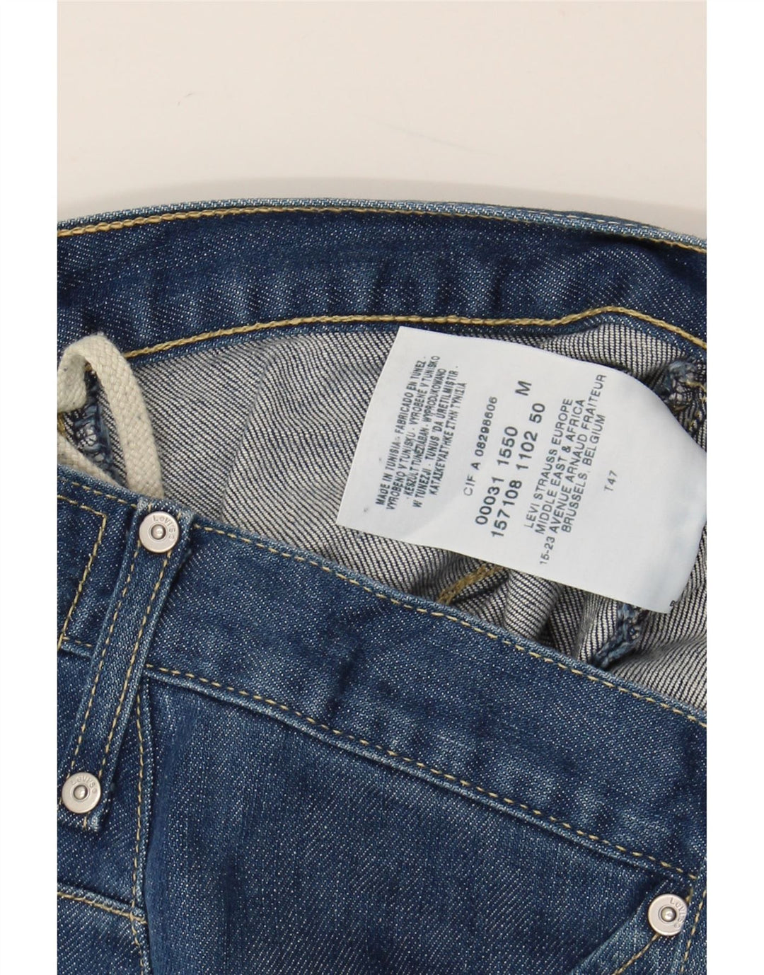 Pantaloni scurți din blugi pentru femei LEVI'S, mediu W30, bumbac albastru