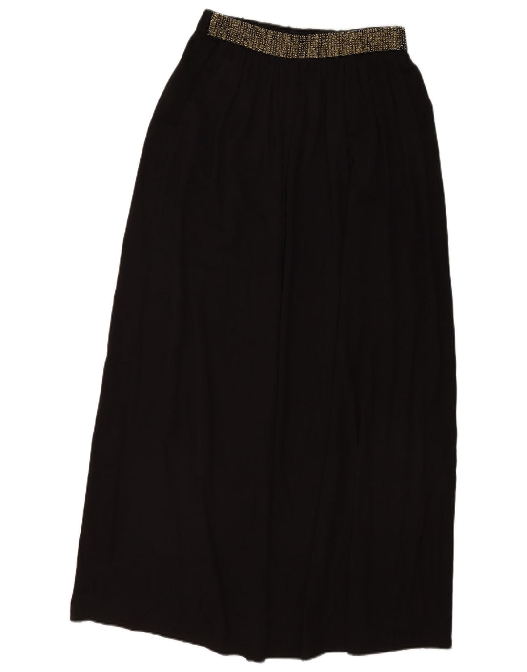 Fusta Maxi plisată pentru femei ZARA Medium W28 Negru