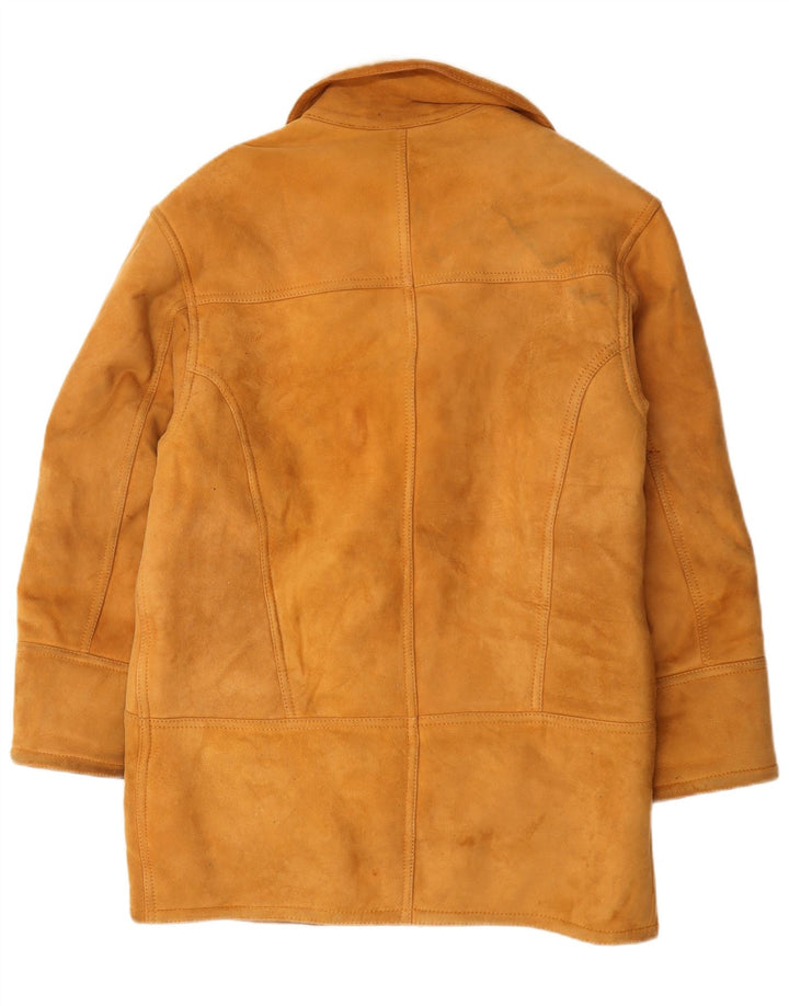 Pardesiu vintage bărbătesc din shearling IT 48 Medium Beige Piele