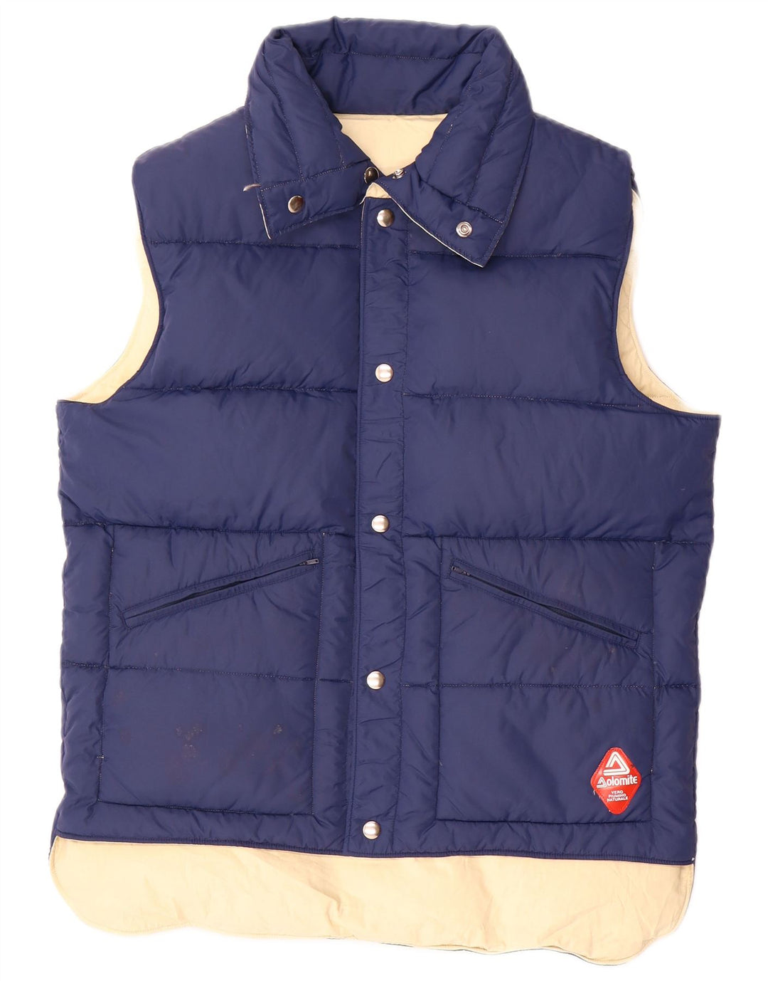 Dolomite Gilet Captusit Reversibil pentru Barbati UK 38 Medium Bleumarin Bumbac