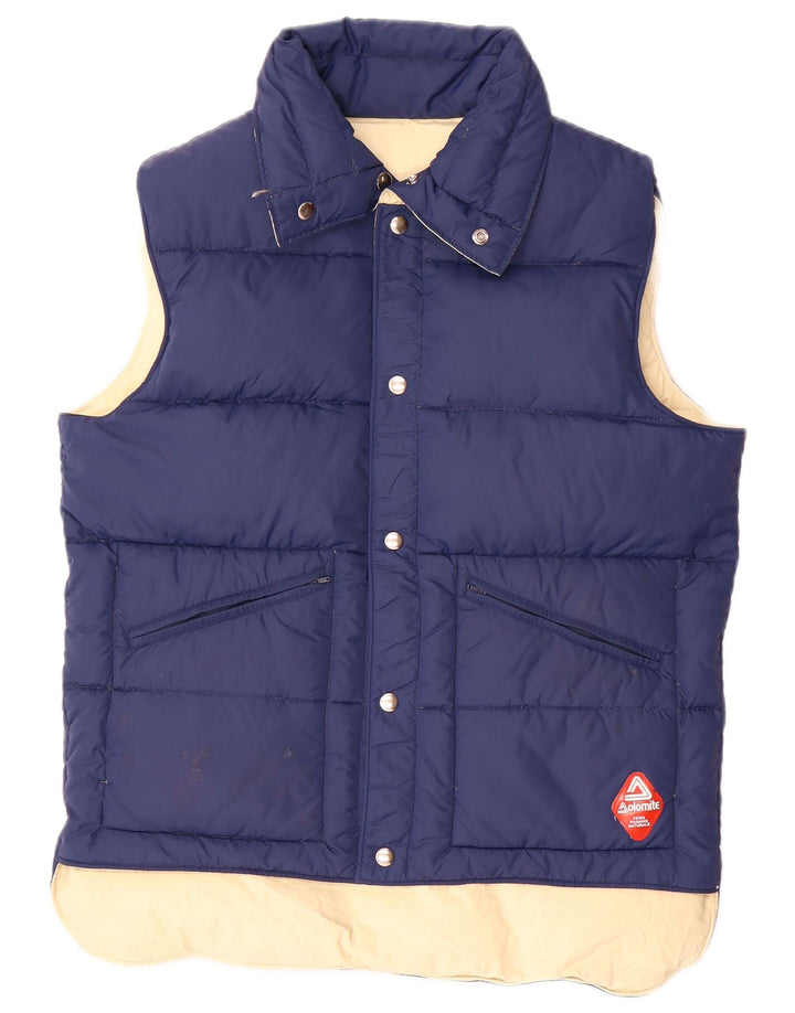 Dolomite Gilet Captusit Reversibil pentru Barbati UK 38 Medium Bleumarin Bumbac