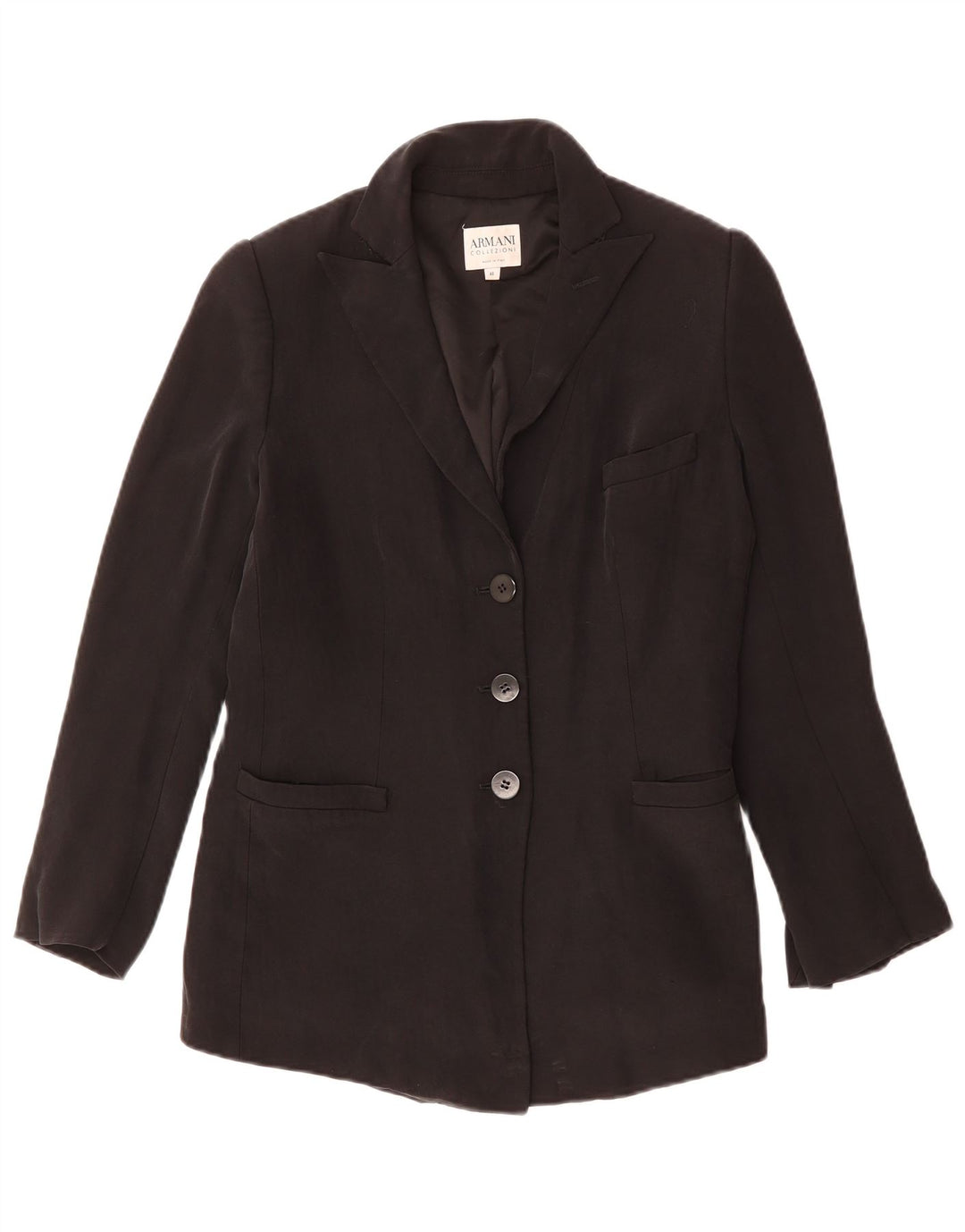 ARMANI COLLEZIONI Jachetă pentru femei cu 3 nasturi IT 48 XL Negru