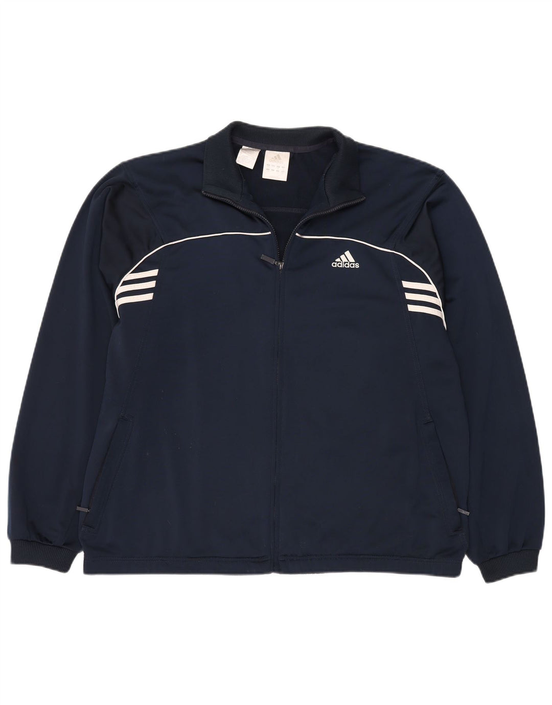 Jachetă de trening pentru bărbați ADIDAS UK 44/46 Poliester mare, albastru bleumarin