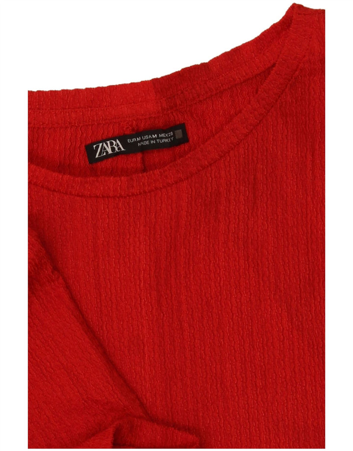 Bluză pentru femei Zara UK 12 Medium Red