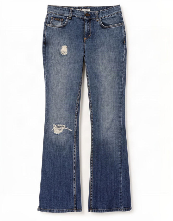 Blugi drepți distressed pentru femei Tommy Hilfiger US 4 Small W26 L33 Blue