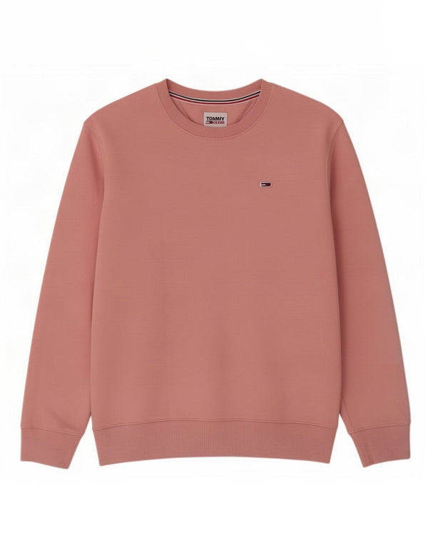 Hanorac pentru bărbați Tommy Hilfiger Pulover mare bumbac roz