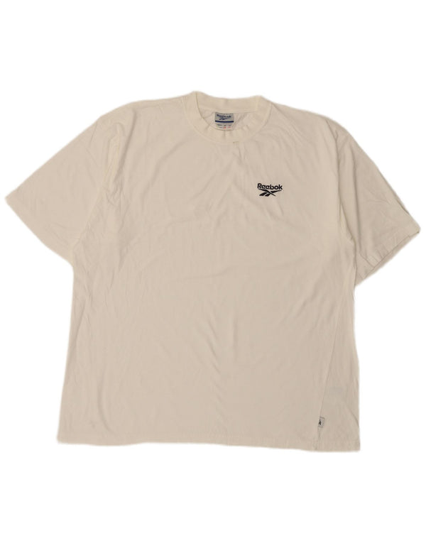 Tricou pentru bărbați Reebok Top XL Bumbac alb