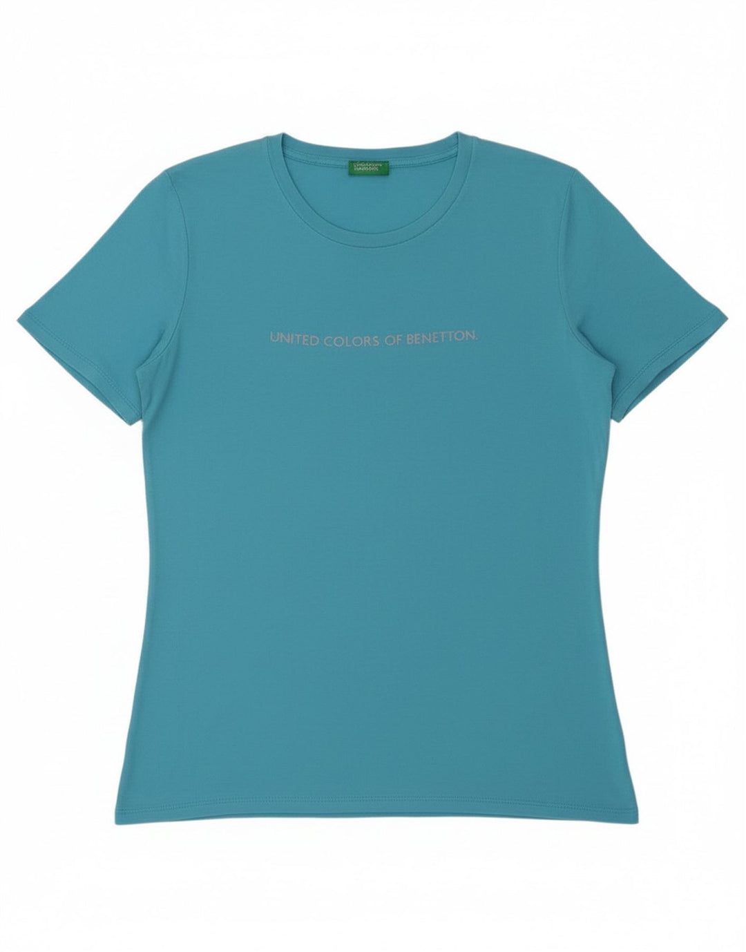 Tricou grafic Benetton pentru femei Top UK 14 Medium Blue